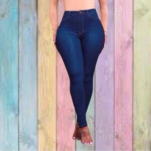 Swank High Rise Blue Super Stretch Skinny Jeans